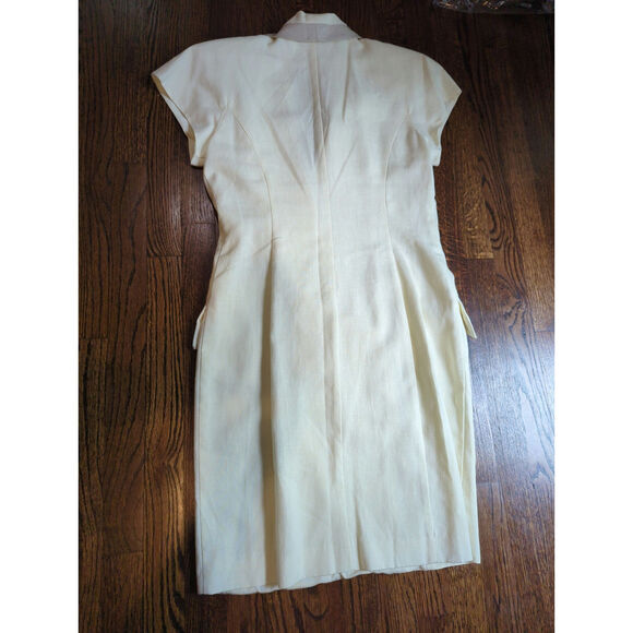 Geary Roark Kamisato Faux Wrap Linen Blend Pencil Dress NWT - Picture 8 of 8